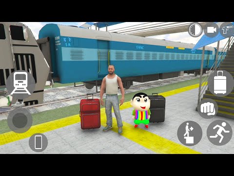 🔥 Visit Uncle's Village By Train 💥🚂 Indian Bike Driving 3d Game 🎮 Video