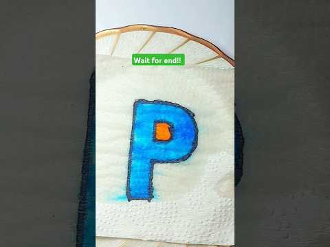 tissue paper magic drawing. emoji color mixing. #trending #art #colormixing #drawing #shorts