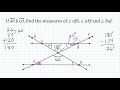 Finding Angle Measures with Parallel Lines and Transversals