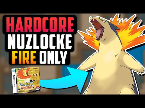 CAN I BEAT A POKÉMON HEARTGOLD HARDCORE NUZLOCKE WITH ONLY FIRE TYPES!? (Pokémon Challenge)
