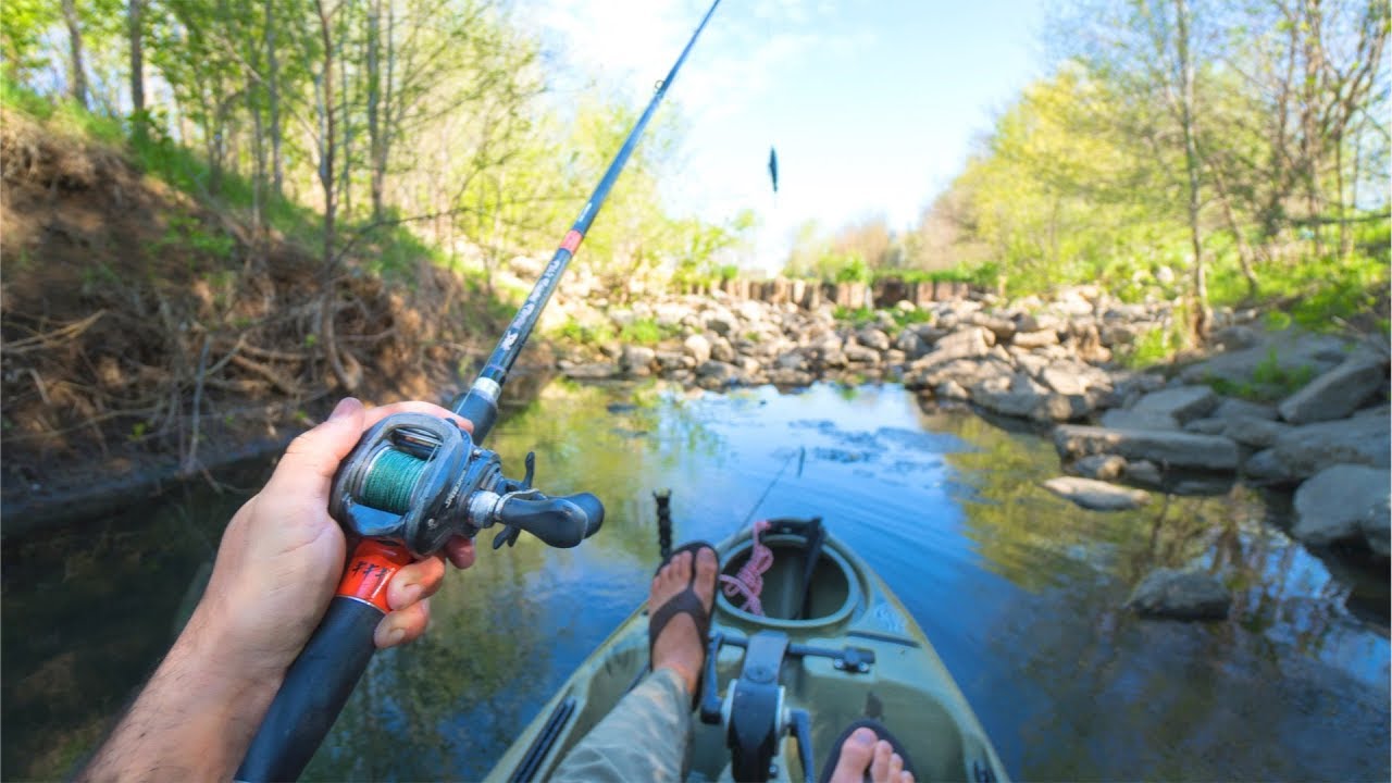Kayak Fishing HIDDEN Neighborhood Ponds