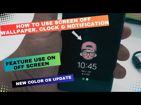 OPPO Mobile How to Use Screen Off Wallpaper, Clock & Notification | Feature Use on Off Screen