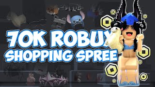 BUYING MY DREAM AND SUMMER ITEMS! 70k robux shopping spree *ASMR*