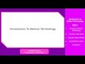 Understanding Medical Terminology Components