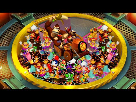 Super Mario Party - Who's Lucky? - Donkey Kong vs Bowser vs Dry Bones vs Koopa Troopa