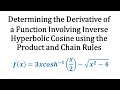 Understanding Derivatives and Inverse Hyperbolic Functions