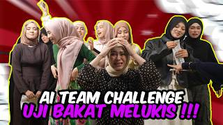 AI TEAM CHALLENGE UJI BAKAT MELUKIS !!! HURU HARA OFFICE GARA-GARA TALENT PEREMPUAN...