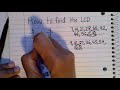 Finding Least Common Denominators and Multiples