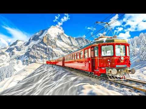 Best Scenic Train Ride 🇨🇭 Jungfrau Switzerland 4K