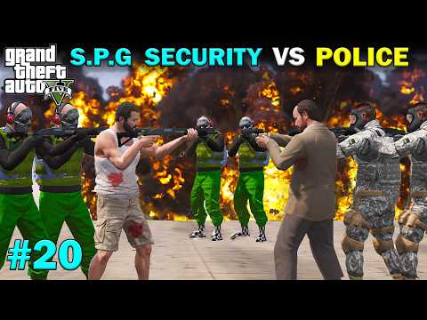 MICHAEL S.P.G SECURITY VS LOS SANTOS POLICE | GTA V GAMEPLAY