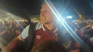 West Ham v Fiorentina, Benrahma penalty and fan zone going wild