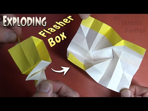 Exploding Flasher Box 💥 Pure Origami