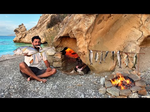 3 DAYS solo survival (NO FOOD, NO WATER, NO SHELTER) Catch and Cook, FISHING. Bushcraft CAMPING