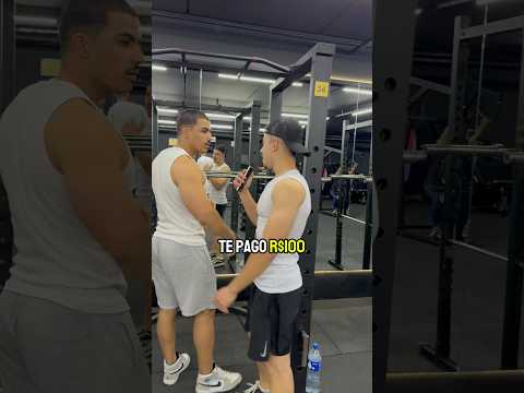 DESAFIEI O CARA DA ACADEMIA #shorts