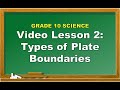 Tectonic Plate Boundaries and Movements