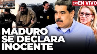 Nicolás Maduro se declaró inocente y prisionero de guerra y igualmente su esposa.
