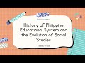 Philippine Educational System History