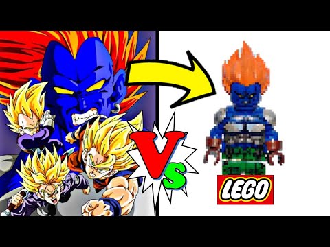 Así lucen Figuras LEGO DBZ LOS TRES SAIYAJIN MOVIE/Lego Dragon Ball  minifigures