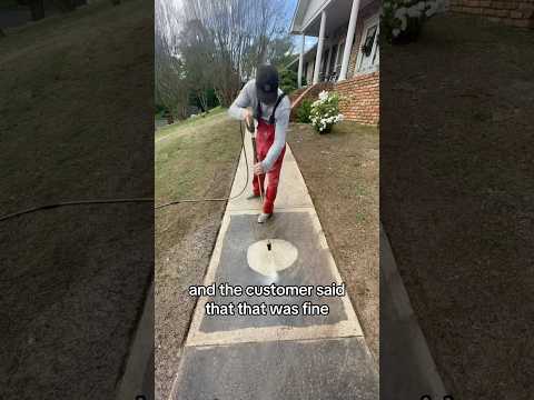 Pressure Washing Damaged Their Driveway