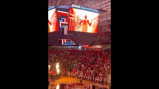 Texas Tech MBB Team Intros 2-24-26 #texastech #collegebasketball #texastechbasketball