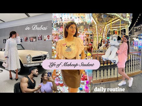 My Makeup STUDENT LIFE in Dubai 🦋 WEEKLY ROUTINE