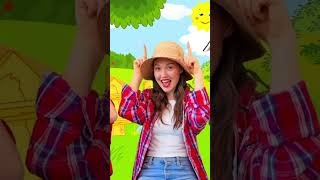 Farm Fun with a Cow and Old MacDonald #shorts #kidssongs #farmanimals
