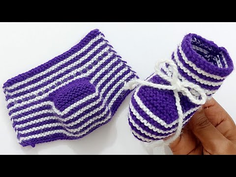 Knitting Baby Socks , Shoes , Booties | Woolen Socks Knitting