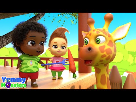 Baby Shark Doo Doo Doo🐠Animal Dance Time|Animal Songs & Nursery Rhymes for Toddlers - Yummy Monsters