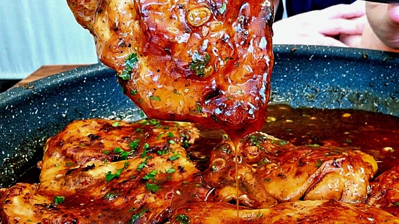 The Glazed Chicken Thighs I Made For Dinne