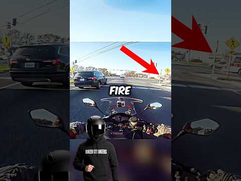 Biker Gets Rear Ended at Intersection 😨