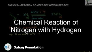 Chemical Reaction of Nitrogen with Hydrogen