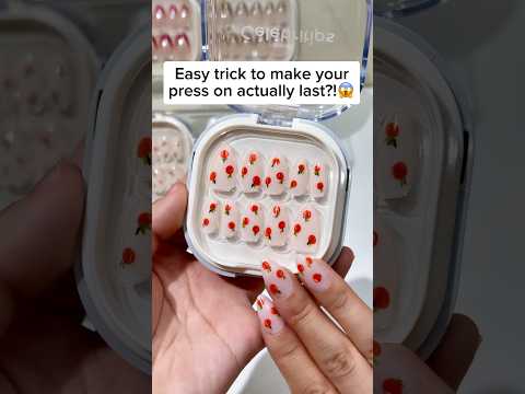 How to apply press-ons with sticky tabs 😳😱 #shorts #pressonnails