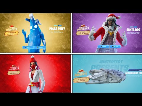 Opening ALL 70 Winterfest Presents - Winterfest Fortnite 2024 - 2019 (Fortnite PRESENTS GUIDE)