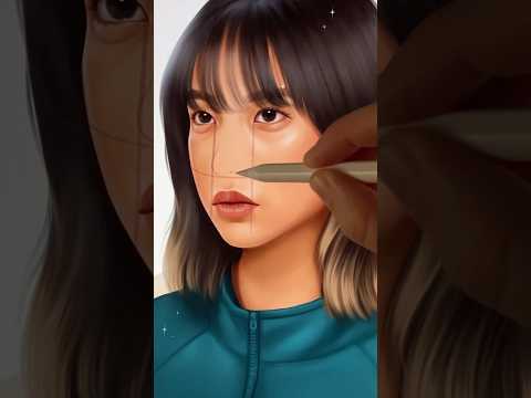 Nose tutorial 🎀 #squidgame2 #howtodraw #player222