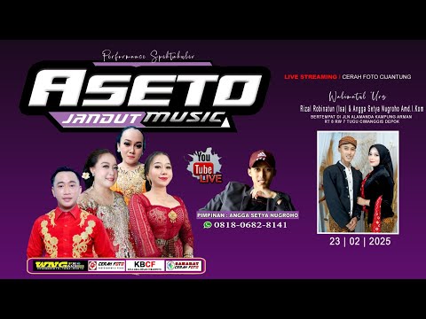 🔴 Live 23/02/2025 Campursari ASETO 0818 0682 8141 | Pernikahan : Isa & Angga | WNG Sound System