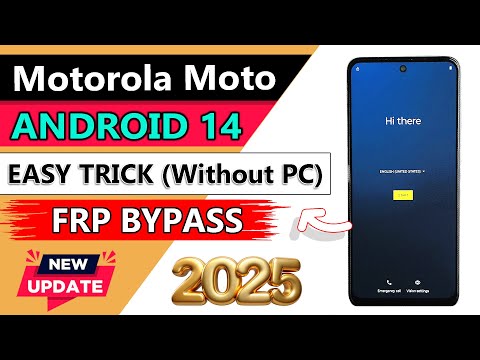 "New Security 2025" All Motorola Moto FRP Bypass Android 14 | Moto Android 14 Google Account Bypass✔