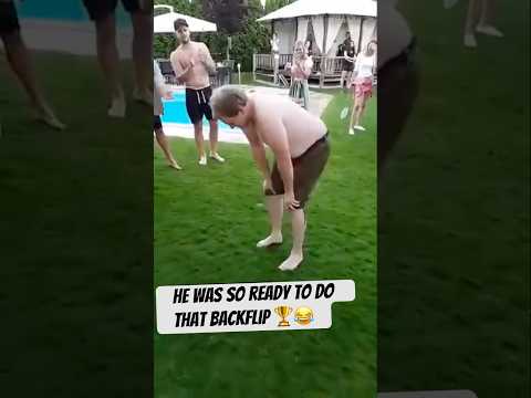 He Was So Ready To Do That Backflip โผ๏ธ๐๐ #funny #shorts #youtubeshorts