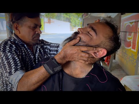 Barber Pradeep Head massage with different way to crack my neck | Awesome Asmr Massage Experience