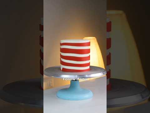 decorate a cake with no tools but just a ribbon 🎀