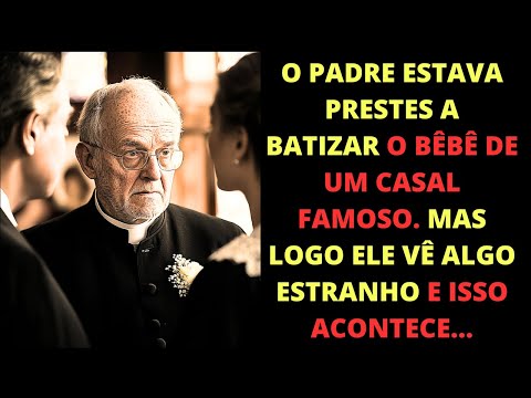 Eles estavam prestes a batizar seu bebê, mas o padre vê algo estranho e para tudo