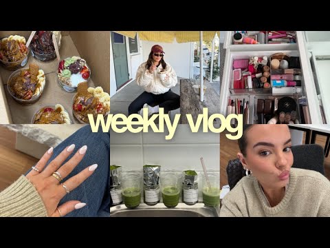 weekly vlog 💌 a week at home, meetings, silk bonnet, fav jeans + upsizing warehouse 👀