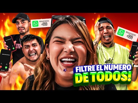 FILTRÉ EL NÚMERO DE TODOS MIS AMIGOS😂 | LES HACKEARON WHATSAPP😱
