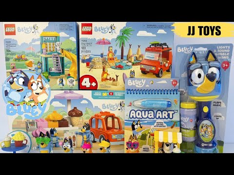 🍦NEW Bluey Toys Playsets Unboxing! 🏖️ Ice Cream & Summer Beach Fun with Bluey & Friends ☀️
