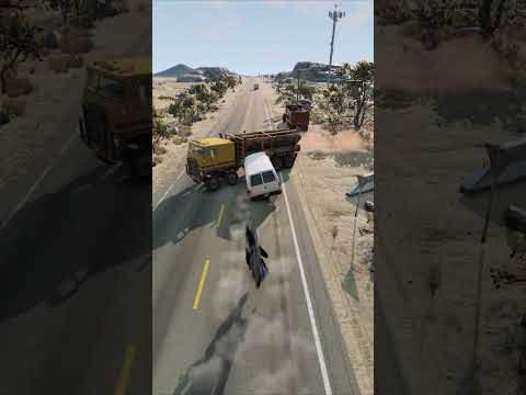 Realistic Highway Car Crashes #418 - BeamNG.Drive