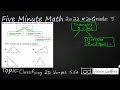 Triangle Classification and Properties