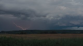 Gewitter in NRW am 07.08.21, mit Starkregen und leichtem Hagel am Abend, Gewitterstimmung Rundherum