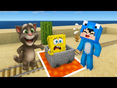 ماين كرافت لكن سويت مقلب في سبونج بوب 😂