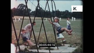 1960s Kids Celebrating Summer, Birthday, Playing and Back to School, Home Movie, UK