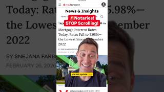 Rates Drop to 5.98% 🤯 Market Update for Notary Signing Agents