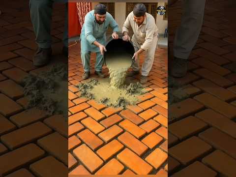 মেঝেতে এমন ডিজাইন আগে দেখেছেন? Brick Floor Design #floor #brick